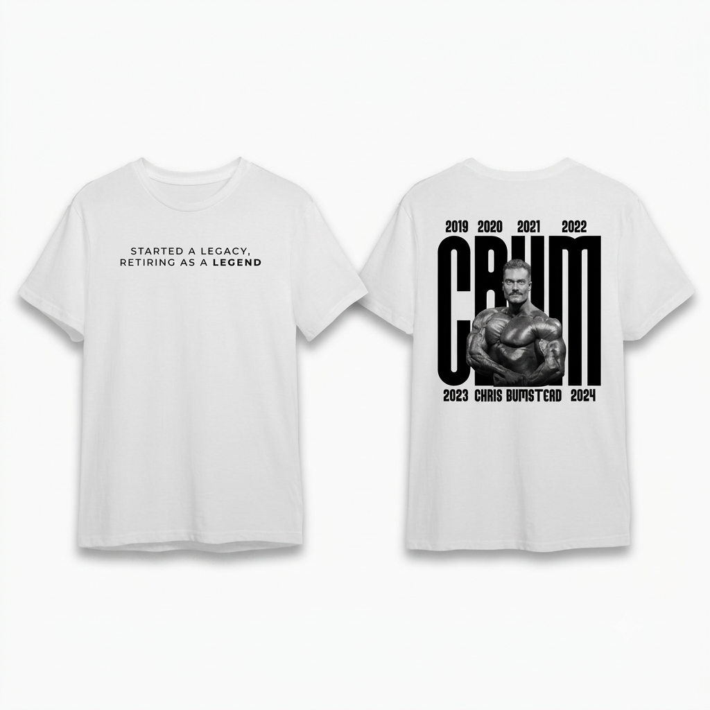 Chris Bumstead T-shirts – CBUM Legacy White Classic T-shirt Chris Bumstead T-shirts – CBUM Legacy White Classic T-shirt