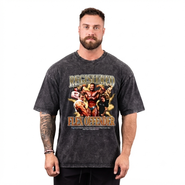 Registered Flex Offender Funny  Washed T-shirt